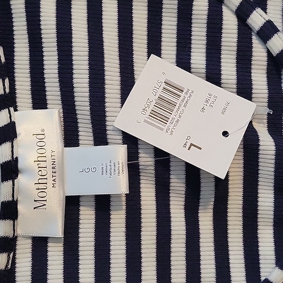 NWT Motherhood striped dress L - Picture 2 of 2